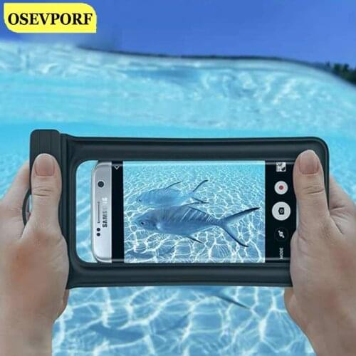 Waterproof Phone Pouch Drift Diving Swimming Bag 6.2 Inch Float Airbag Dirtproof Beach Rafting Phone Outdoor Waterproof Dry Bags