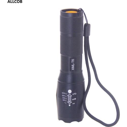 Waterproof Led flashlight Ultra Bright torch 18650 battery T6 L2 V6 5 switch Modes Zoomable Bicycle Light use for Camping hiking