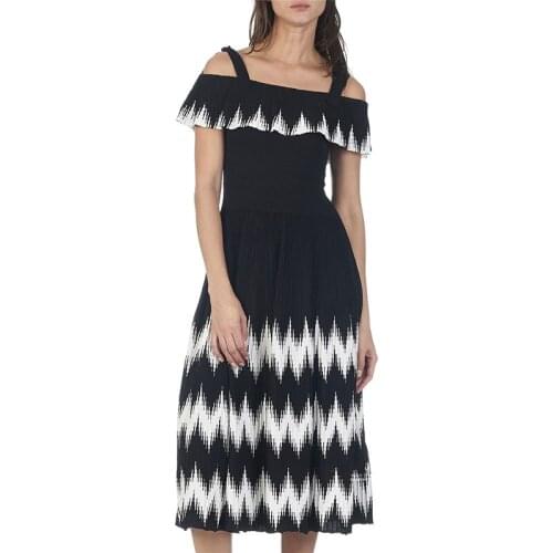 Patads French womens M spring summer goddess off shoulder dress rosier