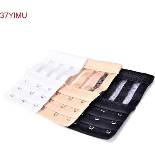 1Pc Useful Bra Extenders Strap Extension 3 Hooks 3 Rows Ladies Adjustable Belt Buckle Multi Color Available 9.5cm x 6 cm