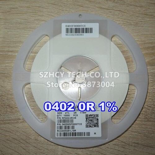 10000Pcs 0402 0R 1% RF0402-0R-HS New and origianl