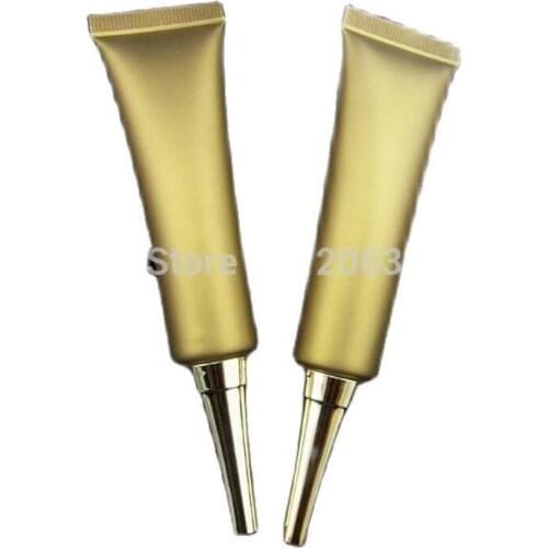 20ml gold soft tube white lid with gold lid , EYE CREAM TUBE
