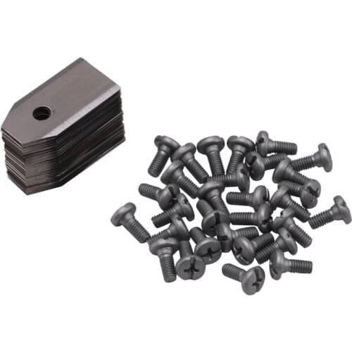 Hot 30Pcs Lawn Mower Blade Replacement Blade with Screws for Robot Mower Garden Tools