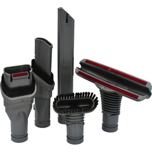 5pc/Set Black Plastic Home Cleaning Brush Tool Attachment Kit For Dyson DC34 DC35 DC44 DC50 DC56 DC24 V6 Home Appliance Parts