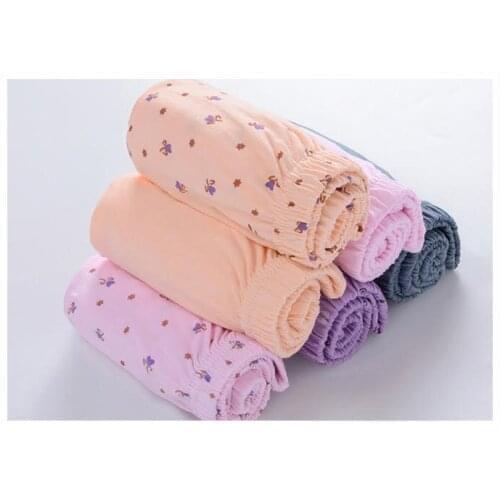 5pcs/pack cotton underwear lingerie fatty relaxing sleepwear big Size underwear for Mum’s Old lady underwear Grandma underwear