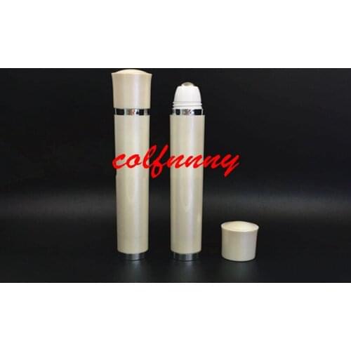 50pcs/lot Fast shipping 18ml Electric Roll On Stainles Steel Roller Ball eye cream bottle Emulsion bottle Empty New