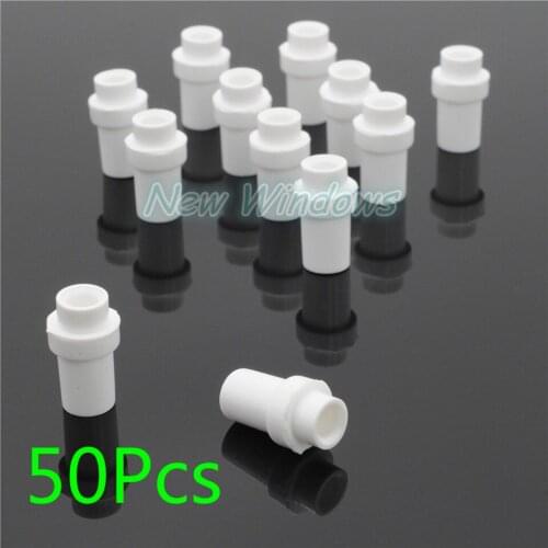 50Pcs Dental Oral Saliva Ejector Evacuation Valve Adapters Tips Rubber