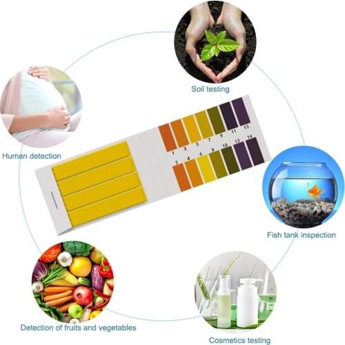 80 Strips/pack PH 1-14 Litmus Paper PH Tester Papers Universal Indicator Paper Test For Water Aquarium