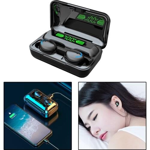 TWS Wireless Bluetooth 5.0 Touch Digital Display Earphones Stereo Headphones