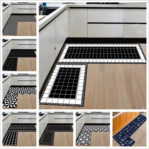 Geometric Kitchen Mat Anti-Slip Bathroom Carpet Home Entrance/Hallway Door Mat Wardrobe/Balcony Area Rug Creative Carpets20