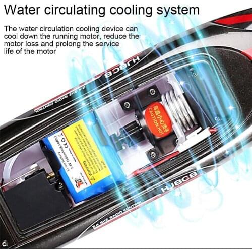 Rc Racing Boat New Radio Remote Control Dual Motor Strong Speed Outdoor Type Power High-speed Design System Boat Fluid Boat K1m6