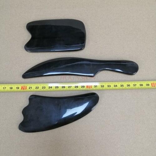 Guasha horn Natural Ox Horns Scrapping Massage Plate Board Back Face Body Slimming Beauty Massage gua sha tools Gua Sha Massager