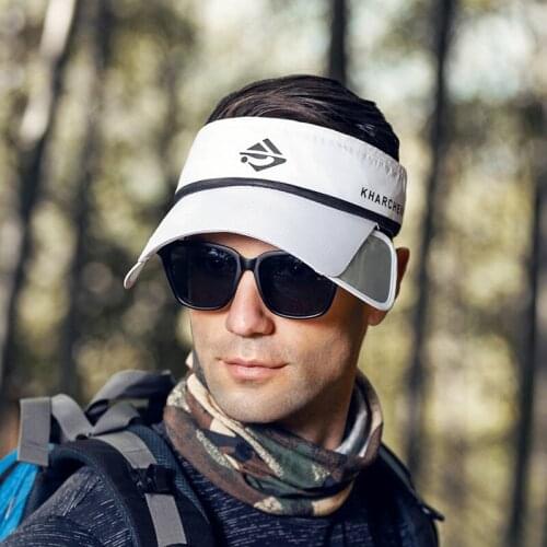 Wide Brim Casquette for Men Empty Top Sun Hat Anti-UV Letters Summer Hat Outdoor Sunscreen Fishing Caps Travel Headwear