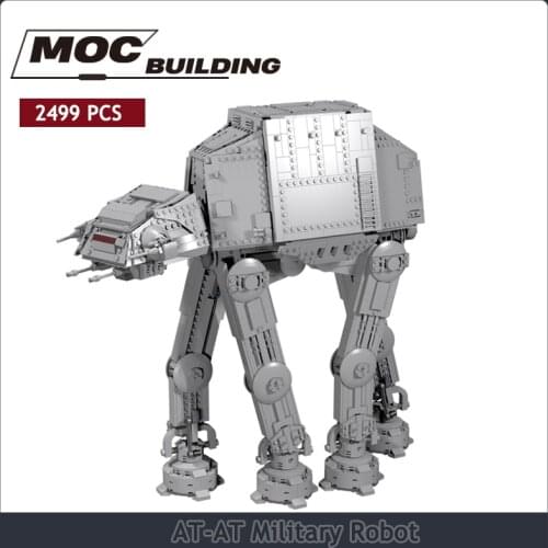 AT-AT space military robot educational brick toys DIY high-tech gifts Star Action Wars Toys Space Wars MOC building blocks
