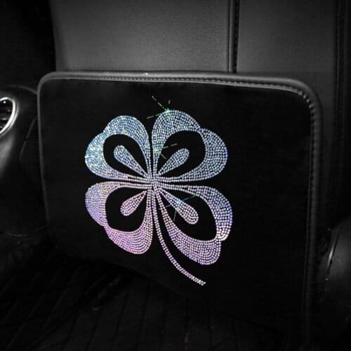 Fashion Anti-Child-Kick Pad For Car Backseat Diamond Rhinestone Children Anti-Child-Kick Pad Set