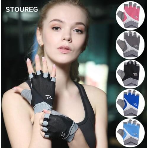 Men Women Half Finger Cycling Gym Sport Fitness Gloves Exercise Training Wrist Gloves Anti-slip Resistance Weightlifting Gloves