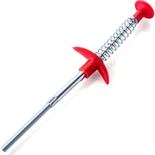 Metal Wire Drain Cleaner Sticks Clog Remover Cleaning Tools 60cm Spring Pipe Dredging Tools Household For Kitchen Sink