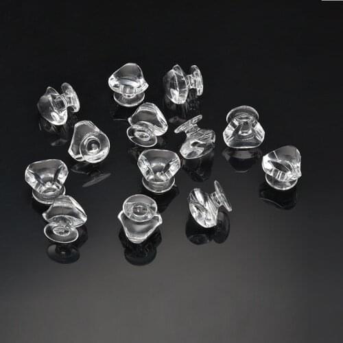 10PCS 17MM Clear Crystal Glass Triangle Door Pull Handle Transparent Acrylic Knobs Kitchen Cabinet Drawer knobs Home Decorating