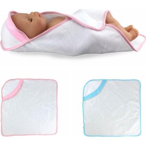 Pink/Blue Blanket Doll Clothes Accessories Fits 43cm Toy New Born Doll Accessories Towel Blanket for 18 Inches Doll