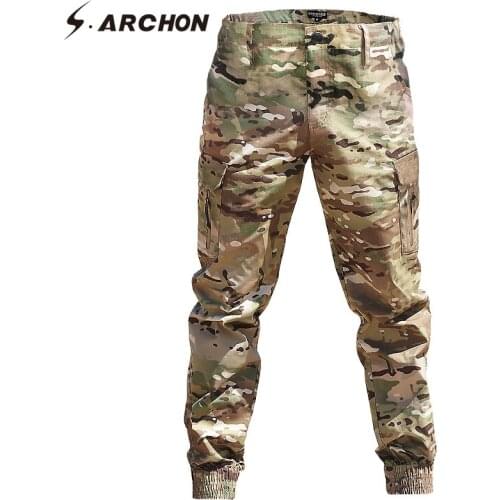Waterproof Men Fashion Streetwear Casual Camouflage Jogger Pants Tactical Military Trousers Men Cargo Pants for Droppshipping