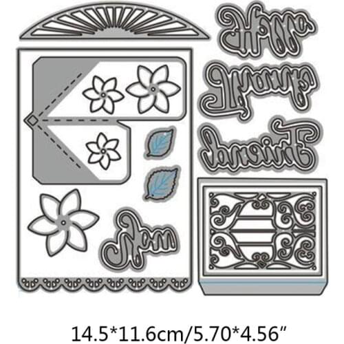 Pop-up Frame Metal Cutting Dies Stencil DIY Scrapbooking Album Paper Card Template Mold Embossing Decoration