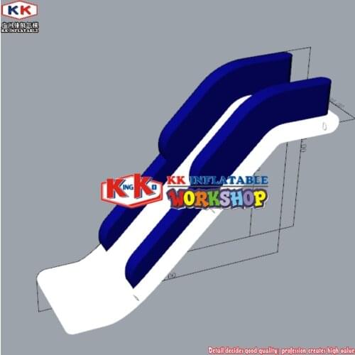 XBL Fun Equips Custom Made Floating Inflatable Yacht Water Slide / Boat Dock Slide For Water Games