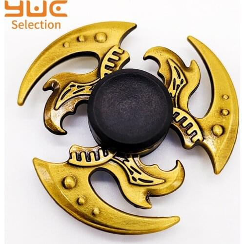 YUC Fidget Spinner Metal Copper Adult Toys Anti Stress Hand Spinner Children Desk Kinetic Toy Hot Fidget Toys For Anxiety