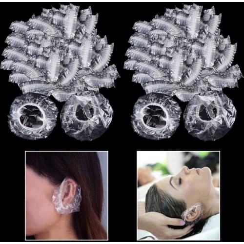 200x Disposable Hearing Protection Pro Salon Hair Styling Ear Protection Caps Elastic
