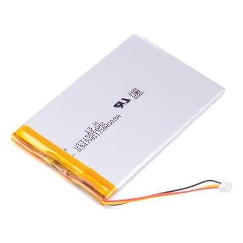 Free ship 3-wire 315586 3.7V 2050mAh Li-Polymer Rechargeable Battery For S11ND018A E-book 355585 2000mah power bank psp DVR