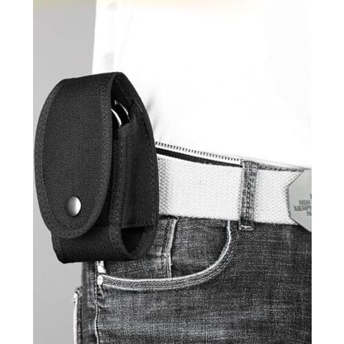 Tactical Molle Handcuff Holder Bag Handcuff Case Pouch Multifunctional Universal Waist Pocket Tools Bag for Hunting Airsoft Gear