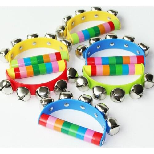 Baby Toys Jingle Shaking Bell Musical Instrument Hand Held Toddler Teether Rhythm Educational Instrument Toys For 0 12 Months