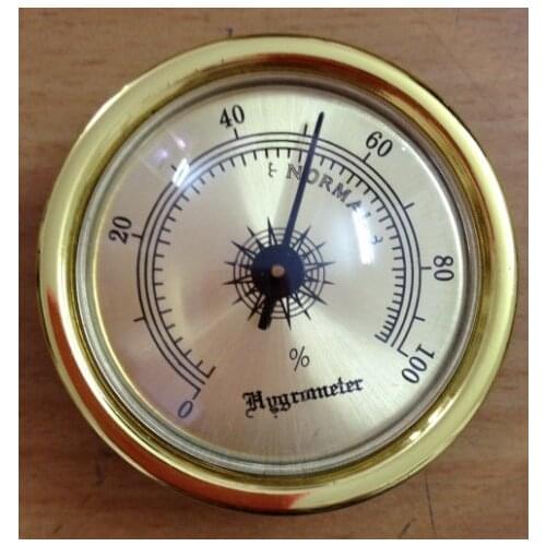 4PCS Humid Moisturizing Cigar Smoking Humidity Hygrometer Measuring 45mm Box