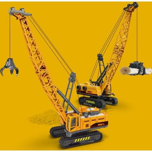 Simulation Childrens Engineering Vehicle Toy Demolition Machine Grab Stone Machine Big Crane Car Model Birthday Present