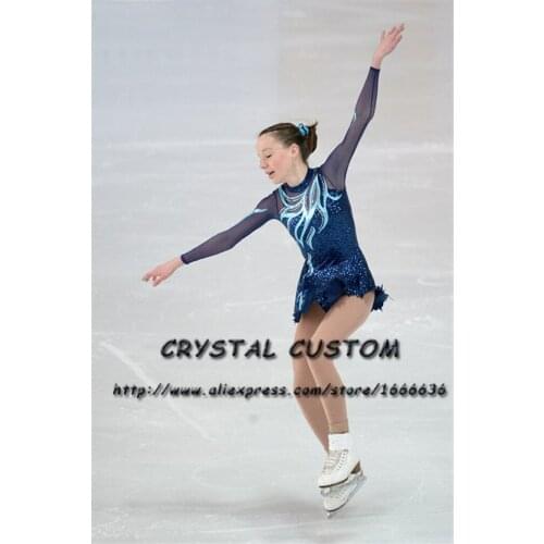 Custom Girls Figure Skating Dresses Graceful New Brand Ice Skating Dresses For Competition DR4382
