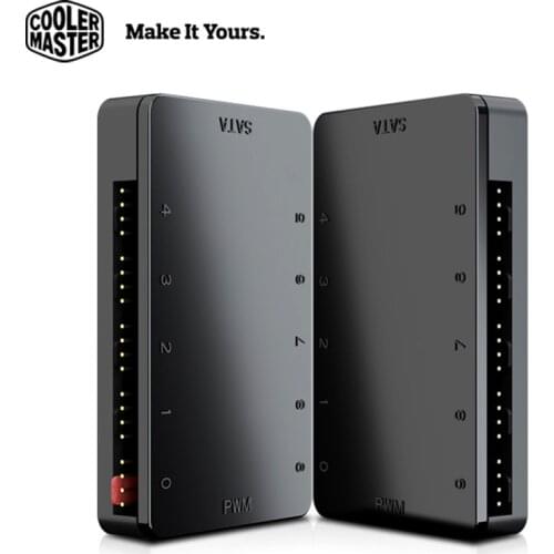 Cooler Master 1 to 10 computer chassis fan 4PIN hub PWM supports 10 interfaces to be used at the same time Motherboard interface