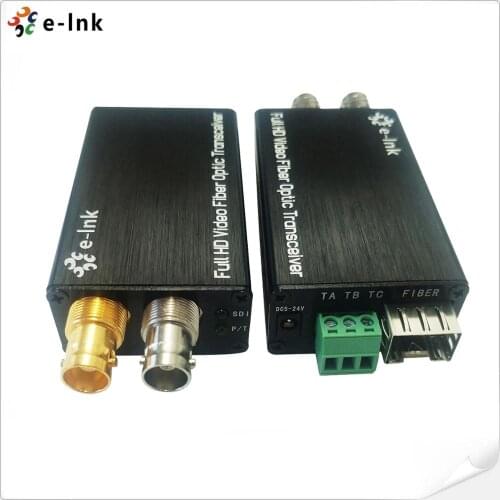 Mini 3G/HD/SD-SDI Over Fiber Extender, 3G-SDI Fiber Transmitter Receiver Over SMF 20Km