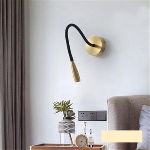 Nordic Minimalist Art Bend Mirror LED Wall Lights For Living Room Aisle Bedside Hotel Cafe Wall Sconce