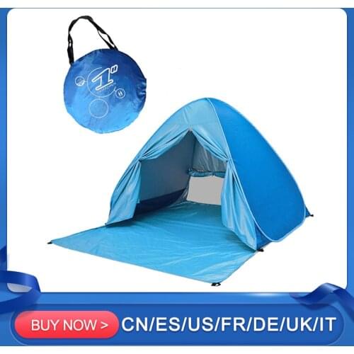 Private Tent Automatic Open 2-3 Persons Portable Beach Tent Waterproof Sunscreen And Mosquito For Outoors Camping Tourism