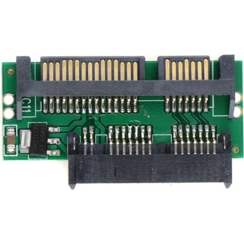 Pro 1.8 Micro MSATA SSD TO 7+15 2.5 Inch SATA Adapter Converter Card Board