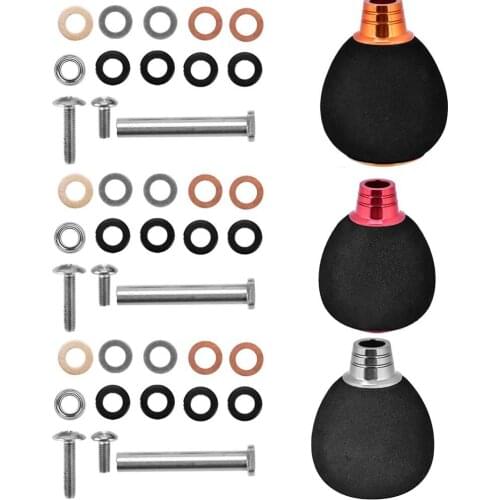 Fishing Reel Handle EVA & Metal Fishing Spining Reel Handle Modification Power Knob Reel Bait Casting Spinning Reel Replacement