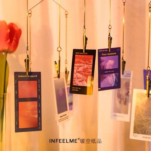 PET Vintage Film Flower Scrapbooking Journal Decorative Label Stickers Diary Stationery Album Stickers
