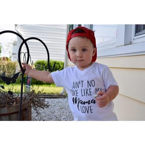 Ain't No Love Like My Mommas Love Kids Funny T-shirt Boys Girls Toddler Fashion Short Sleeve Tees Children Casual Clothes Tops