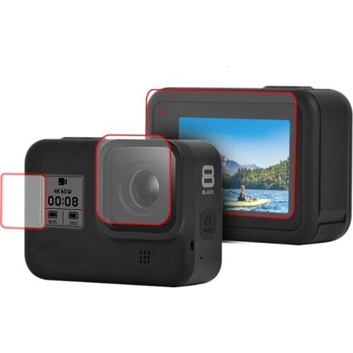 Tempered Glass Screen Protector For Gopro Hero 8 black Sport Camera Screen Protector Film Lens Tempered Glass Camera Accessories