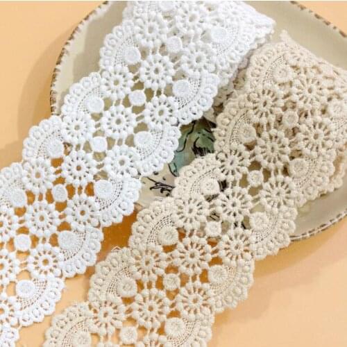 1yard Width:5.7cm New Models Flower Lace Handmade Cotton Laces Sewing Lace Trims Decorative (ss-2033)