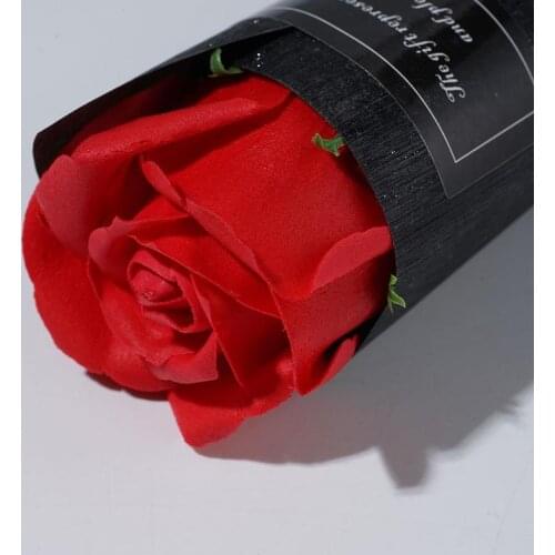 1pcs Lover Gift for Girlfriend Boyfriend Valentines Day Gift Flower Soap Wedding Gifts for Guests Bridesmaids Gift Party Favors