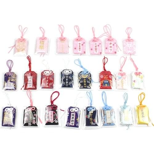 1pcs Traditional Omamori Pink love Academic Dispel Misfortune Pass Eaxm phone Bag Pendant Gift Present Girlfriend Family