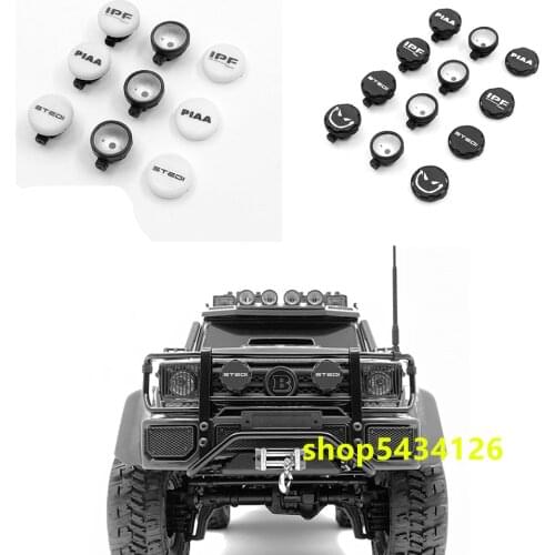 2Pcs Plastic Spotlights Led Kits Rc Crawler Accessories For 1/10 Rc Car Traxxass Trx4 Trx6 4WD D90 110 Scx10 ii Axial Wraith TF2