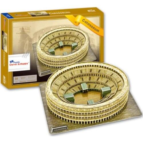 Rome Colosseum Architect Education 3D Paper DIY Jigsaw 3454 Puzzle Model Educational Toy Kits Children Boy Gift Toy