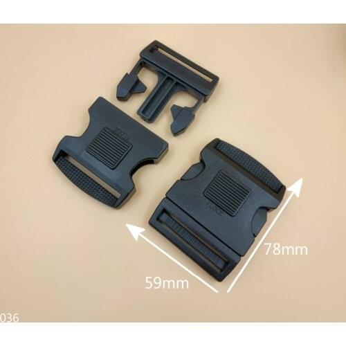 New 2" High Quality Black Side Release Lock Protect Safety Plastic Buckle For 50mm Width Webbing 5Pcs Bag Belt Strap Accessories
