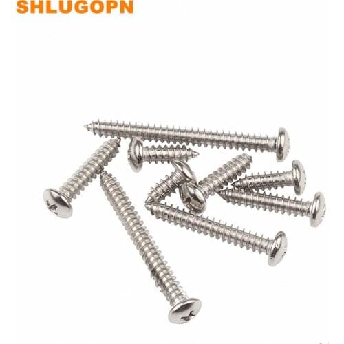 50PCS PRICE STAINLESS STEEL PAN HEAD CROSS HEAD SELF-TAPPING SCREW WOODEN USE SCREW SMALL SCREW